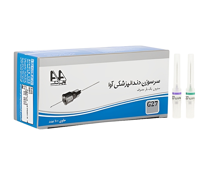 سرسوزن دندانپزشکی اوا گیج ۲۷ (کوتاه)
